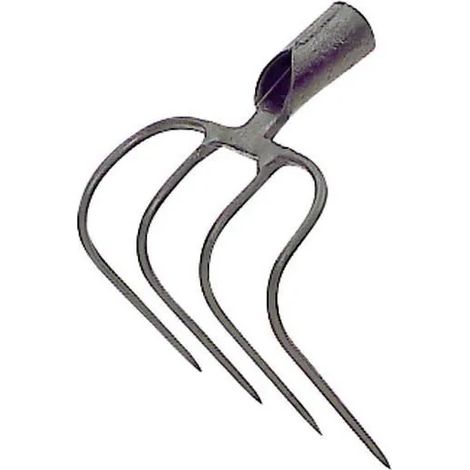 Attrezzo da giardino kerbl 4 denti acciaio 21x20 cm