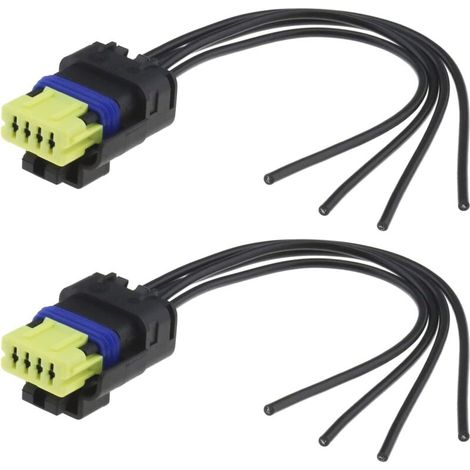 2pcs Fiche de Faisceau Câble Pompe à Carburant de Voiture 4 Broches 8201348602 15cm Connecteur de Capteur de Réservoir de Pompe à Carburant Pièces de Rechange Automobiles (1/5)
