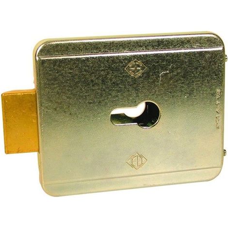 Serrure électrique à pêne basculant - sans cylindre - 12V - ouverture intérieur V90