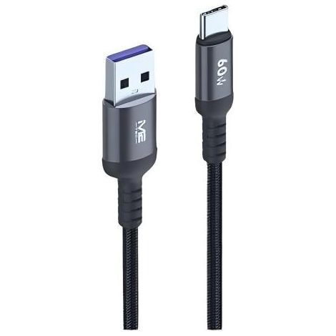 Câble USB-A vers USB-C M2 TEC, charge rapide 60 W 3 A 1,2 m (1/2)