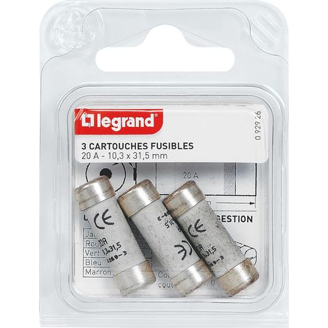 Legrand Modèle Cartouche domestique à voyant 20 A pack de 3 (1/3)