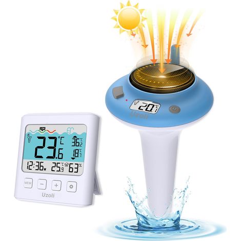 Thermomètre de piscine flottant, Thermomètre sans fil IPX7 (1/5)