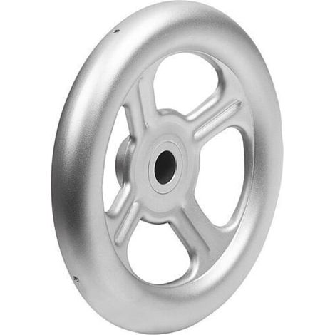 KIPP Handrad Form B 200 x 22H9 Edelstahl A4 1.4404 4-Speichen (1/3)