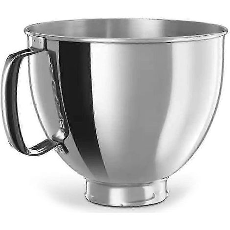 Convient pour le bol en acier inoxydable des robots de cuisine KitchenAid Classic et Artisan à tête inclinable de 4,5 à 5 pintes, 5 pintes en acier inoxydable 304 [jkw] (1/5)