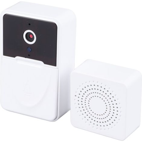 Sonnette vidéo avec enregistrement vidéo HD, interphone vocal, détection intelligente et alarme. Installation sans perçage pour la maison. (1/5)