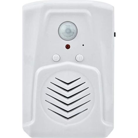 Sonnettes USB Sonnette Infrarouge à Induction avec détecteur de Mouvement, Lecteur Audio MP3, Volume réglable + Deux Modes de Lecture