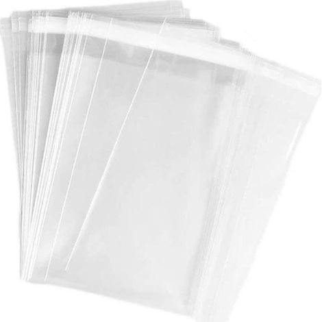 Lot de 200 sachets à bonbons transparents refermables en cellophane, 12,7 x 17,8 cm (1/5)