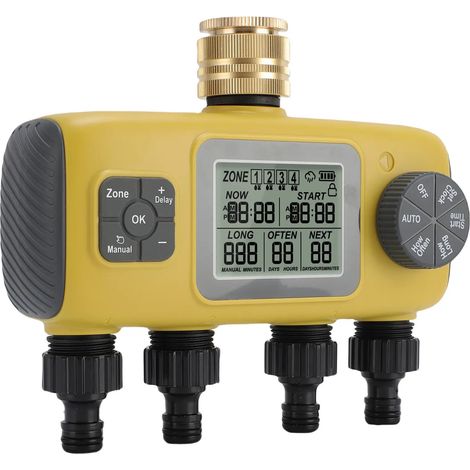 Minuteur dirrigation 4 zones programmable et indpendant (1/5)