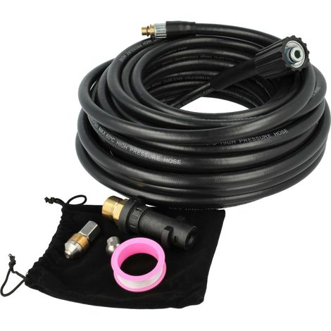 vhbw 15m Tuyau haute-pression compatible avec Kärcher K 7.85 MD, 7.800 T400 ecoogic, 7.91 MD, 7.91 MD T 300, 7 Compact nettoyeur haute pression