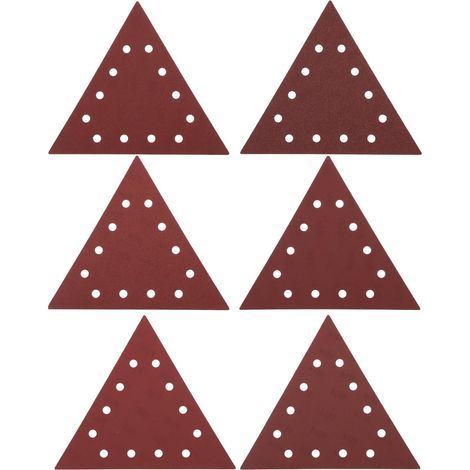 Packung mit 30 dreieckigen Schleifpapierblättern, Körnung 80, 100, 120, 150, 180, 240, für DS210 Trockenschleifer, DS930 Wand-/Deckenschleifer, 290 mm (1/5)