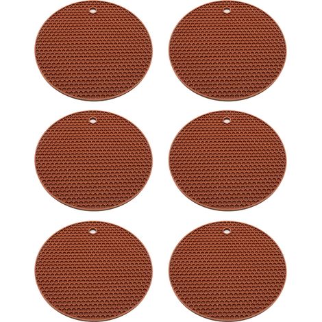 Dessous de verre épais pour boissons et café, table en bois, motif ondulé, résistant aux taches, non absorbant, NordicCoffee (1/5)