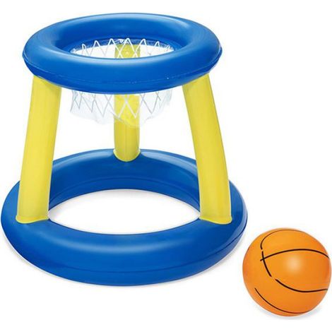 Jeu d'eau Disque de basket-ball gonflable Cadre de basket-ball pour piscine But de basket-ball flottant Support de basket-ball 61CM (1/4)