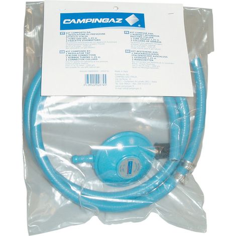 1CF KIT REGOLATORE +TUBO+FASCETTE X BARBECUE GAS