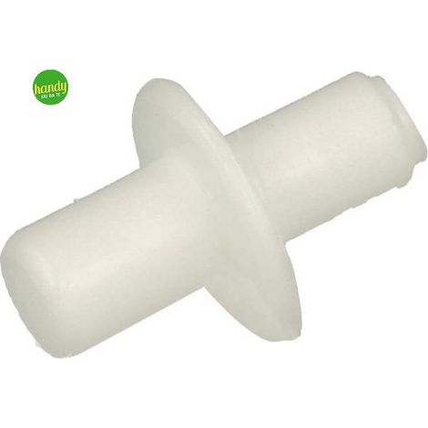 Reggipiani con flangia in nylon bianco diam 5 - 6 mm 16 pz (1/2)