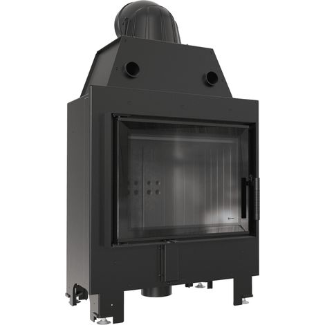 Kamineinsatz aus Stahl KRATKI MBM 10 kW Ø 200 schwarz Verkleidung (1/5)