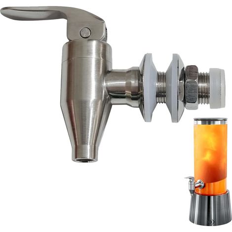 grifo de acero inoxidable para dispensador de bebidas, grifo de repuesto premium fabricado en acero inoxidable 304, grifo de cerveza apto para uso alimentario para zumos, cerveza, vino, agua, etc. (1/5)