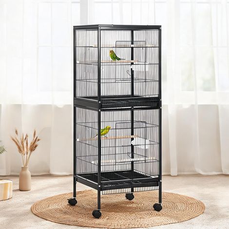 Cage pour oiseaux 2 en 1 51,5 x 50 x 140 cm (1/5)