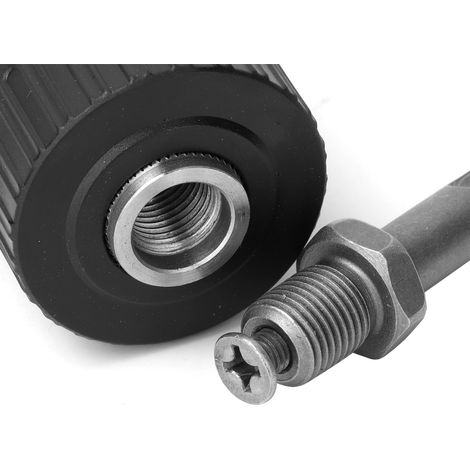 Mandrin sans clé à verrouillage automatique en acier 2-13 mm 1/2-20UNF adaptateur conversion pour foret perceuse à percussion 1 pièce (1/5)