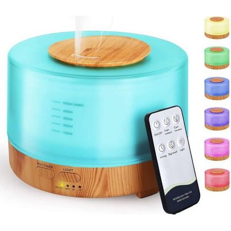 Humidificateur d'aromathérapie à ultrasons temporisé avec télécommande (1/5)