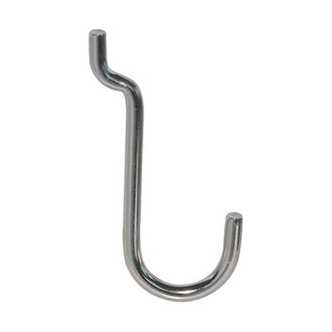 GANCIO UNCINO ACCIAIO X PANNELLO ESPOSITIVO - CROMATO n° 4 MM 22X53- 200 pezzi