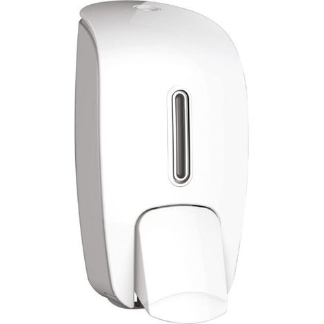 Dispenser sapone manuale bianco/grigio 800 ml con chiave - Deluxe  Tecom
