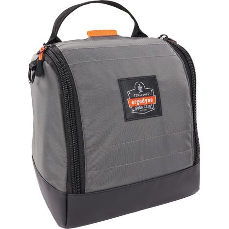 Sac de Rangement pour Masque respiratoire, Convient aux Masques respiratoires Demi-Visage et intégraux, Fermeture éclair et Fermeture magnétique, Gris (1/5)
