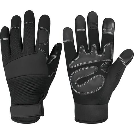 Kettensägenhandschuhe, Forsthandschuhe (Kettensägen & Gartengeräte) - Größe 11 Schwarz (XL) (1/4)