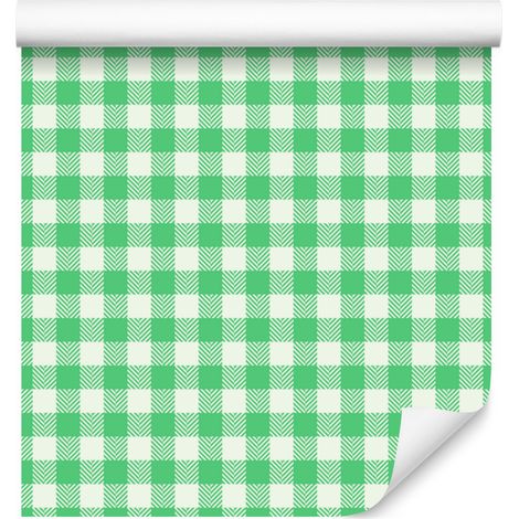 Tapete mit mintfarbenem Stoffmuster, mintfarbene Mittelwand für Wohn- und Schlafzimmer, 50 x 1000 cm (1/5)