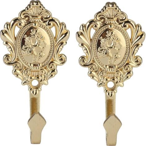 Wandhaken, Garderobenhaken, Metallhaken, Haken für Bad, Küche, Kleiderschrank, Haken im Vintage-Retro-Stil (4 verschiedene weiße) (1/5)