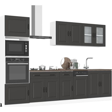 Ensemble d'armoires de cuisine 7 pcs Kalmar bois d'ingénierie (1/5)