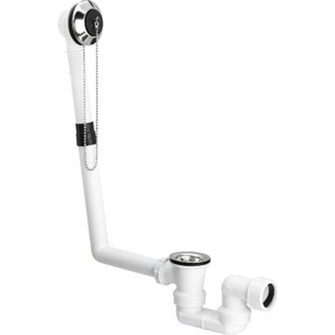 Viega Citaplex bonde de baignoire et combinaison de trop-plein avec bouchon et chaîne 40mm (1/5)