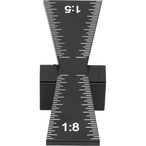Jauge Queue D'aronde - Aluminium - Pour Mesure Précise Rainure Bois - Usage Menuiserie Charpente - 1 Pièce (1/4)