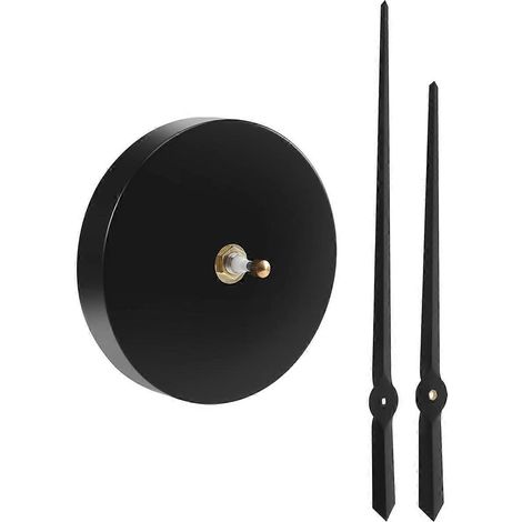 Aiguilles d'horloge 3D, mécanisme d'horloge de grande taille à monter soi-même, noir-- (1/5)