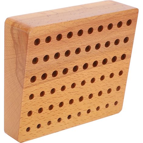 Support à outils en bois pour tournevis et poinçons, rangement d'outils, organisateur, 60 trous (1/5)