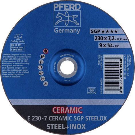 Meule coudé CO24QSG 230x72mm PFERD (1/4)