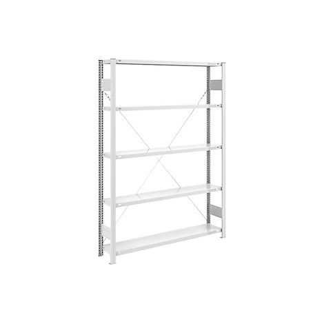 eurokraft pro  Scaffale a innesto a ripiani lunghi  RAL 7035 