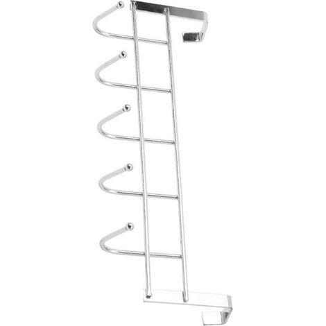 2 x 5 Ganchos para colgar sobre la puerta del baño o la cocina (1/4)