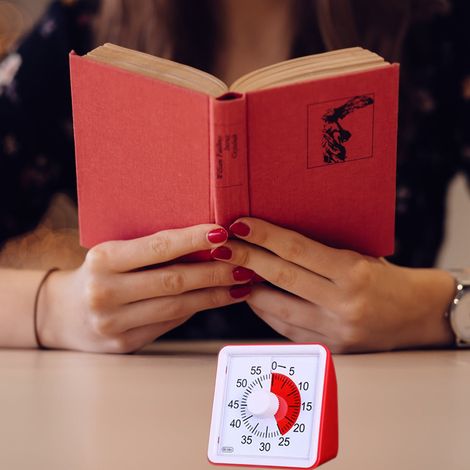 Minuteur analogique visuel silencieux à compte à rebours pour salle de classe ou réunion : outil de gestion du temps pour enfants et adultes (1/5)