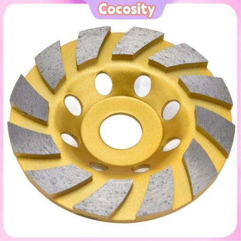 Cocosity meule diamantée Meule à béton Turbo diamant Segments tasse disque rapide pour outillage 115 mm / 4,53 pouces 9LED (1/5)