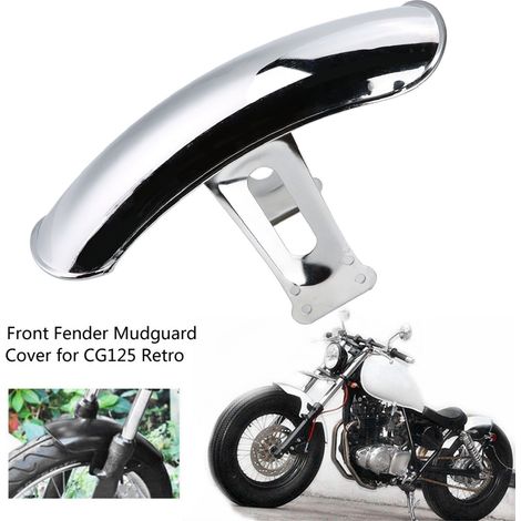 Garde-boue avant moto CG125 rétro, aile chromée pare-boue couvre garde-boue, accessoire moto classique, protection boue. (1/5)