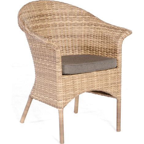 Sonnenpartner Garten-Sessel Cayman Aluminium mit Polyrattan natura-antik Gartenstuhl