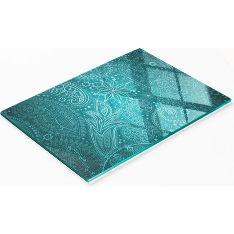 Tablero decorativo multifuncional de vidrio templado de 80x52 cm (1/5)