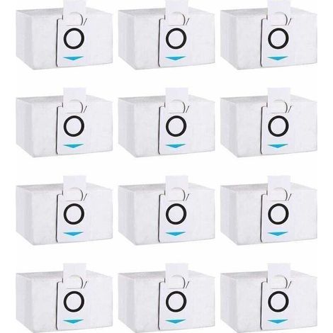 Confezione da 12 sacchetti per aspirapolvere compatibili con Ecovacs Deebot X1 Omni, X1 e Omni, X1 TURBO, T20 Omni, sacchetti di ricambio per aspirapolvere Ecovacs Deebot (1/4)
