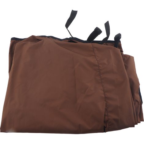 Housse de coussin imperméable en taffetas de polyester pour fauteuil suspendu trois places, style hamac,150 x 50 x 10 cm (marron)