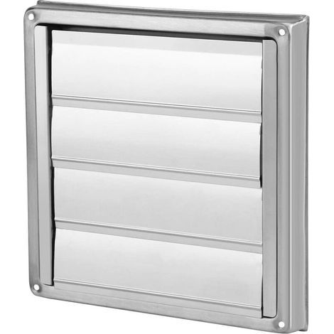 Grille de ventilation, filtre de sortie en acier inoxydable et grille de ventilation carrée, hotte aspirante pour sèche-linge, 100 mm (A) (1/5)