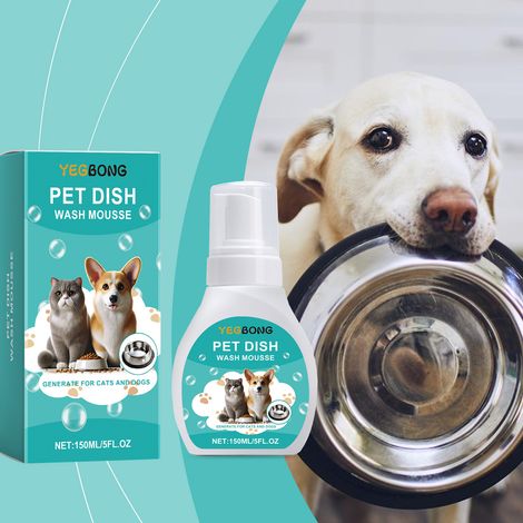 Reinigungsschaum für Futternäpfe von Katzen und Hunden sowie zur Entfernung von Schleim und Speichel – 150 ml -- BIEMMEDUE (1/5)