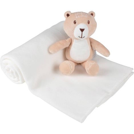 Babydecke mit Kuscheltier FORET, Baumwolle