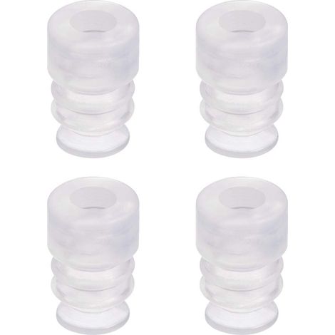 Bellows Suction Cup 8 mm Diameter x M5 Industrial Vacuum Silicone Gasket Pneumatic Suction Cup 4pcs (1/4)