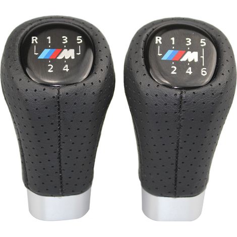Geeignet für BMW Fahrzeuge, Schaltknauf, Schalthebel, Schaltgriff, 3D M Logo, 6-Gang-Kit.