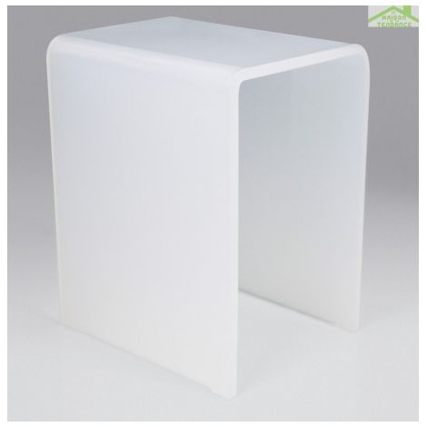 Tabouret de douche blanc NOVELLINI en acrylique opalin (1/4)